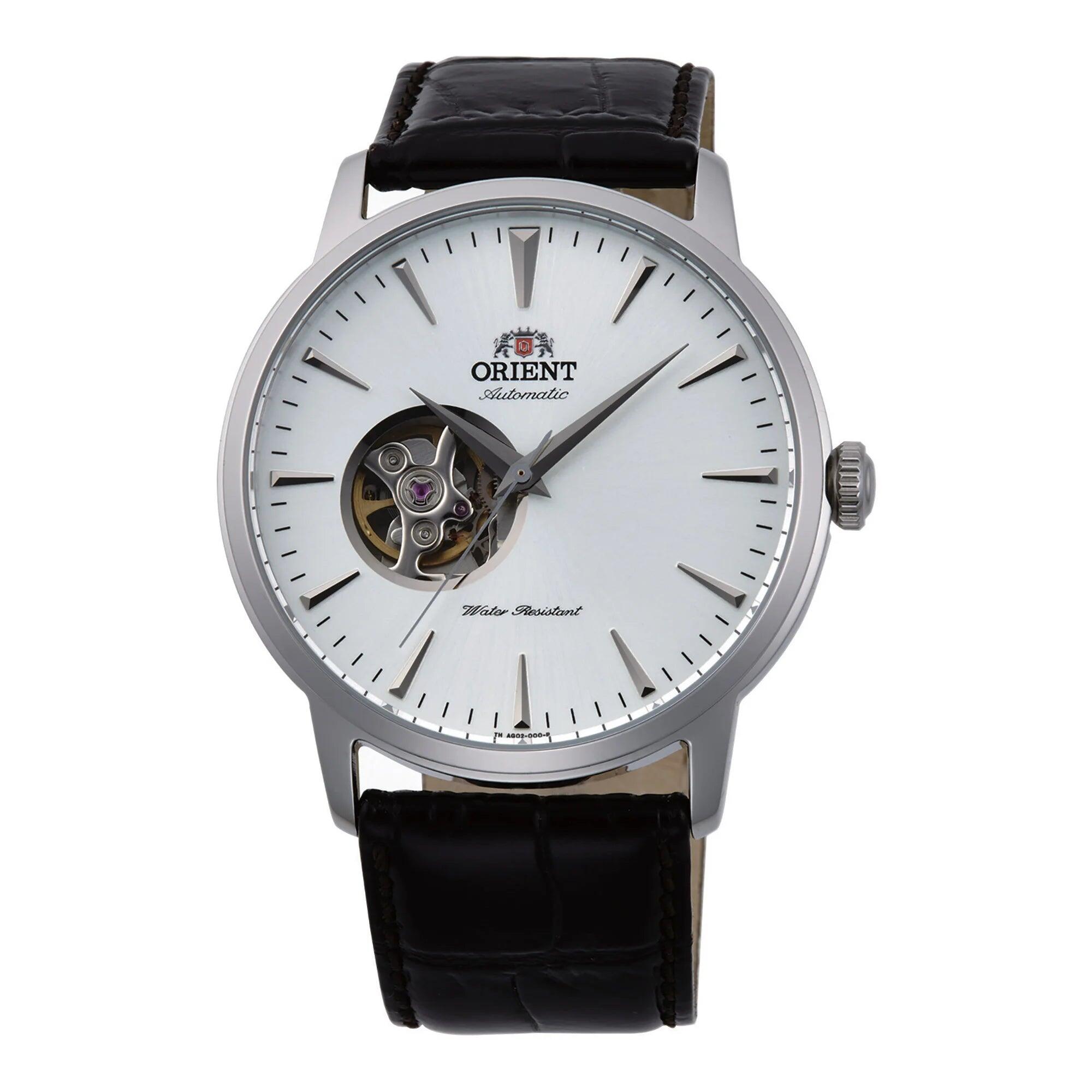 ORIENT AG02005W Classic Open Heart, montre mécanique cuir 1/4