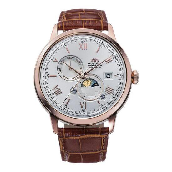 ORIENT Classic Bambino Sun & Moon RA-AK0801S montre homme mécanique cuir