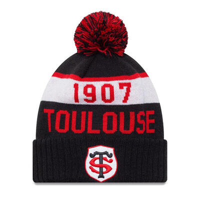 Pomponmuts sport stade toulousain new era zwart, rood en wit