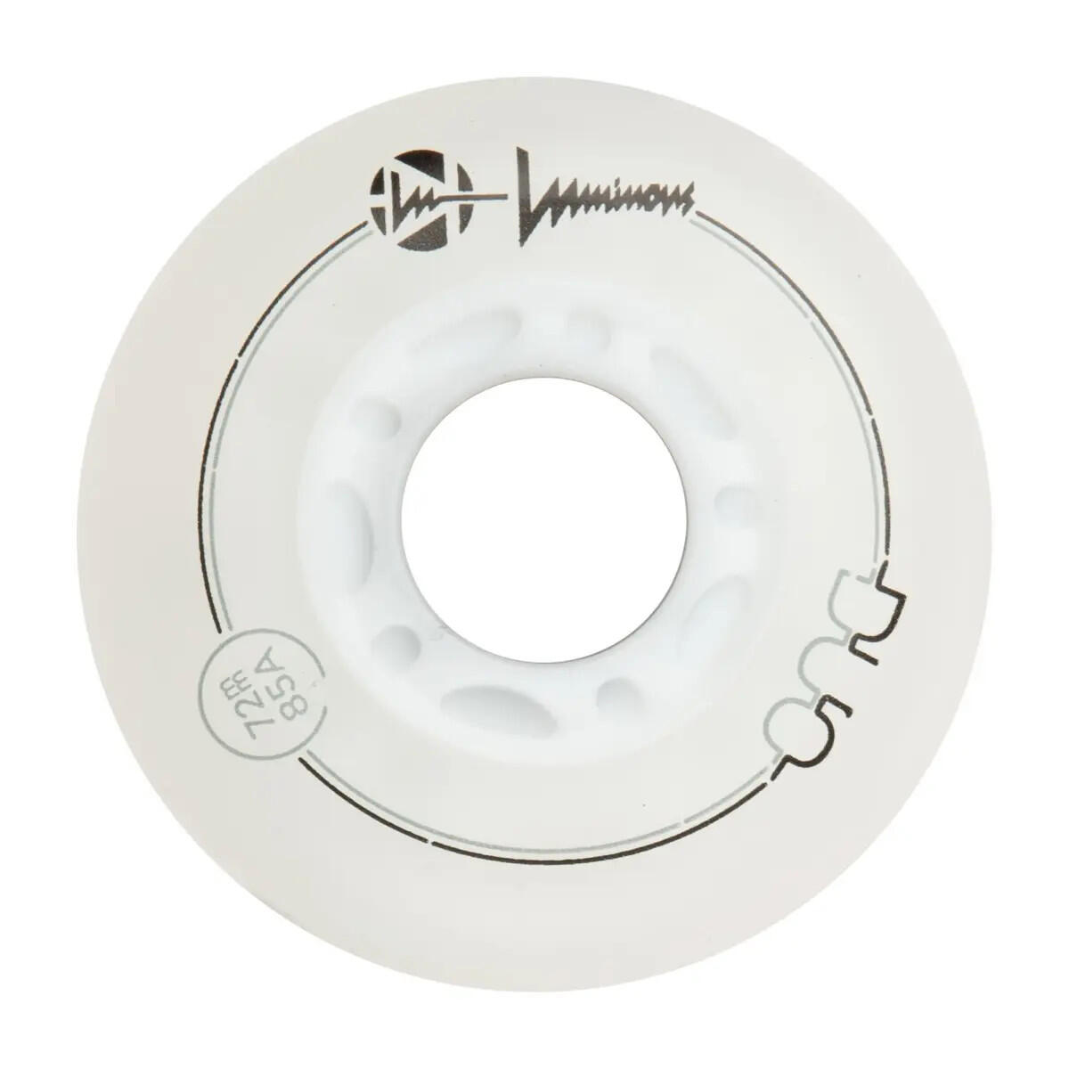 Zestaw 3 kółek do rolek Luminous 100mm/85A Duo White White LED 2/5