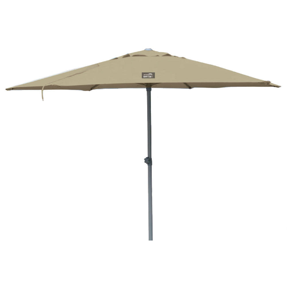 Umbrelă de plajă Solart 240 cm, UPF 50+, bej