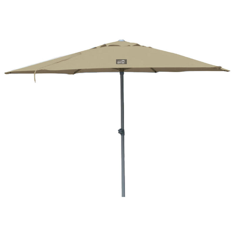 Umbrelă plajă Solart 230 cm UPF50+ 6 spite oțel, Beige