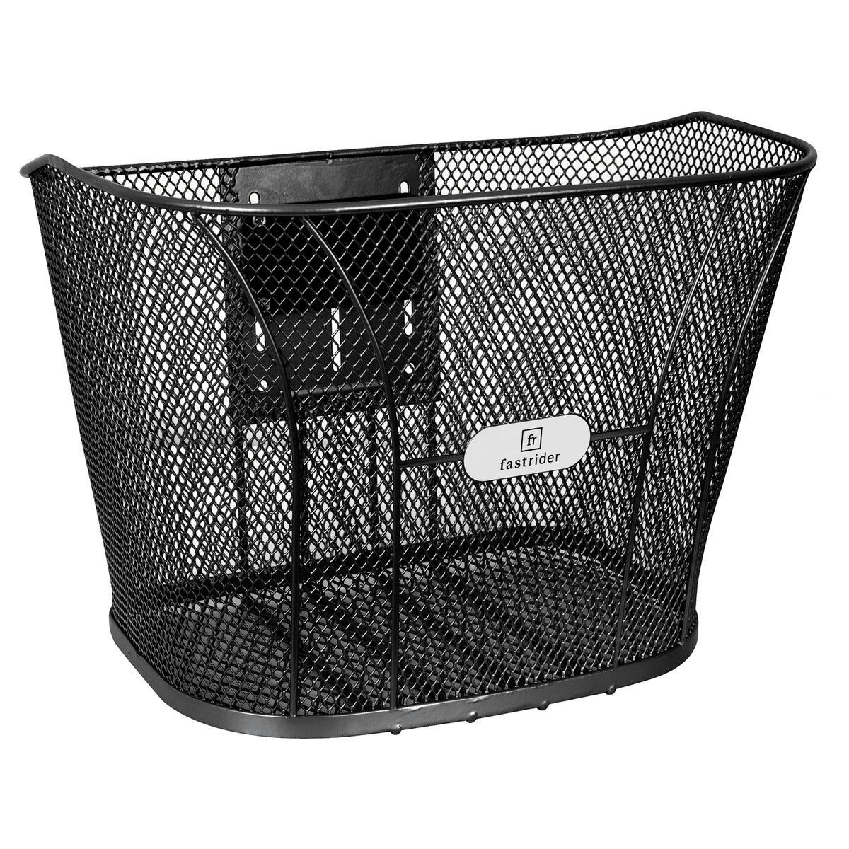 Coș de bicicletă, metalic, negru, 5 kg