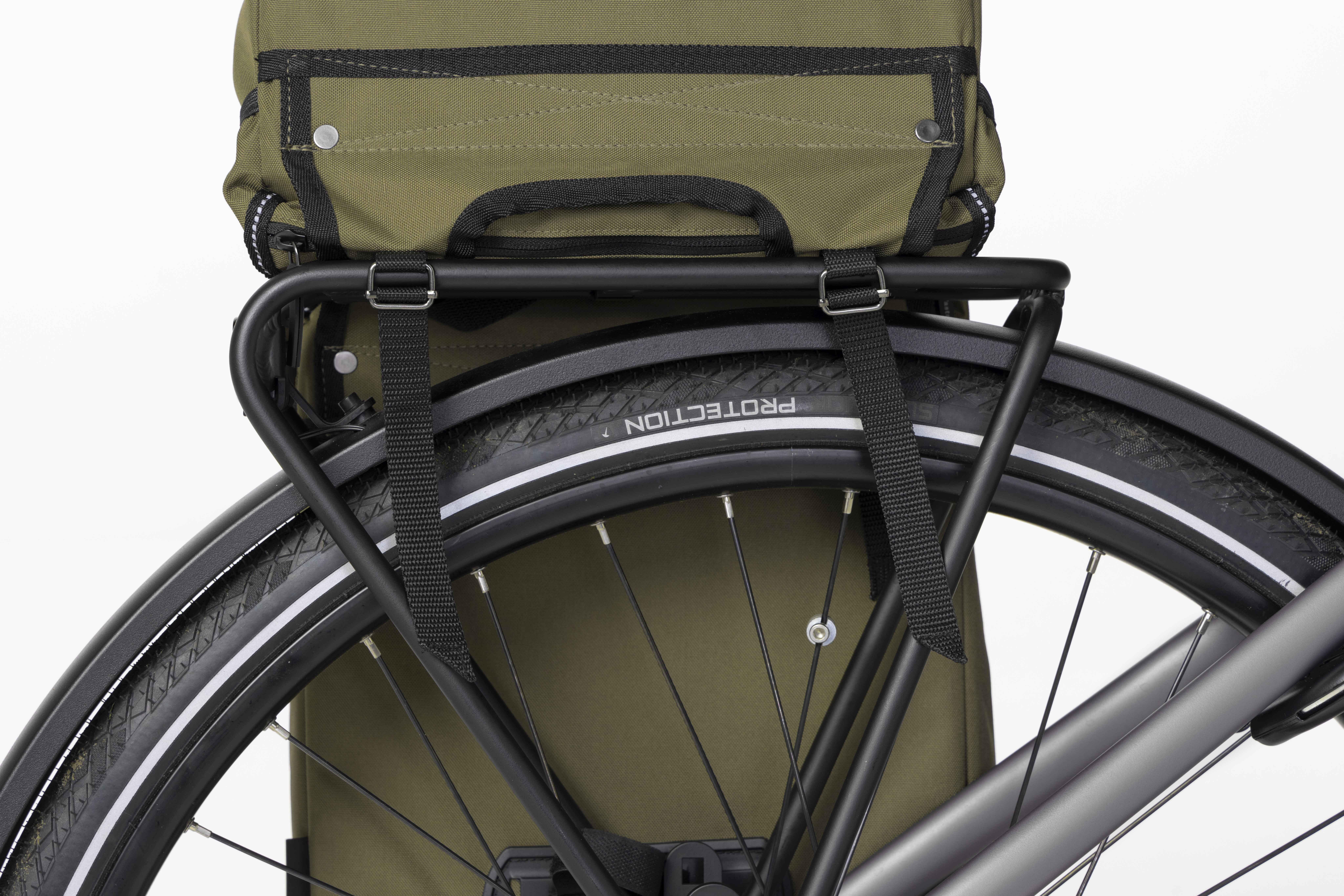Сумка велосипедная двойная Fastrider Unibag Traffic 28 л на багажник — фото 3