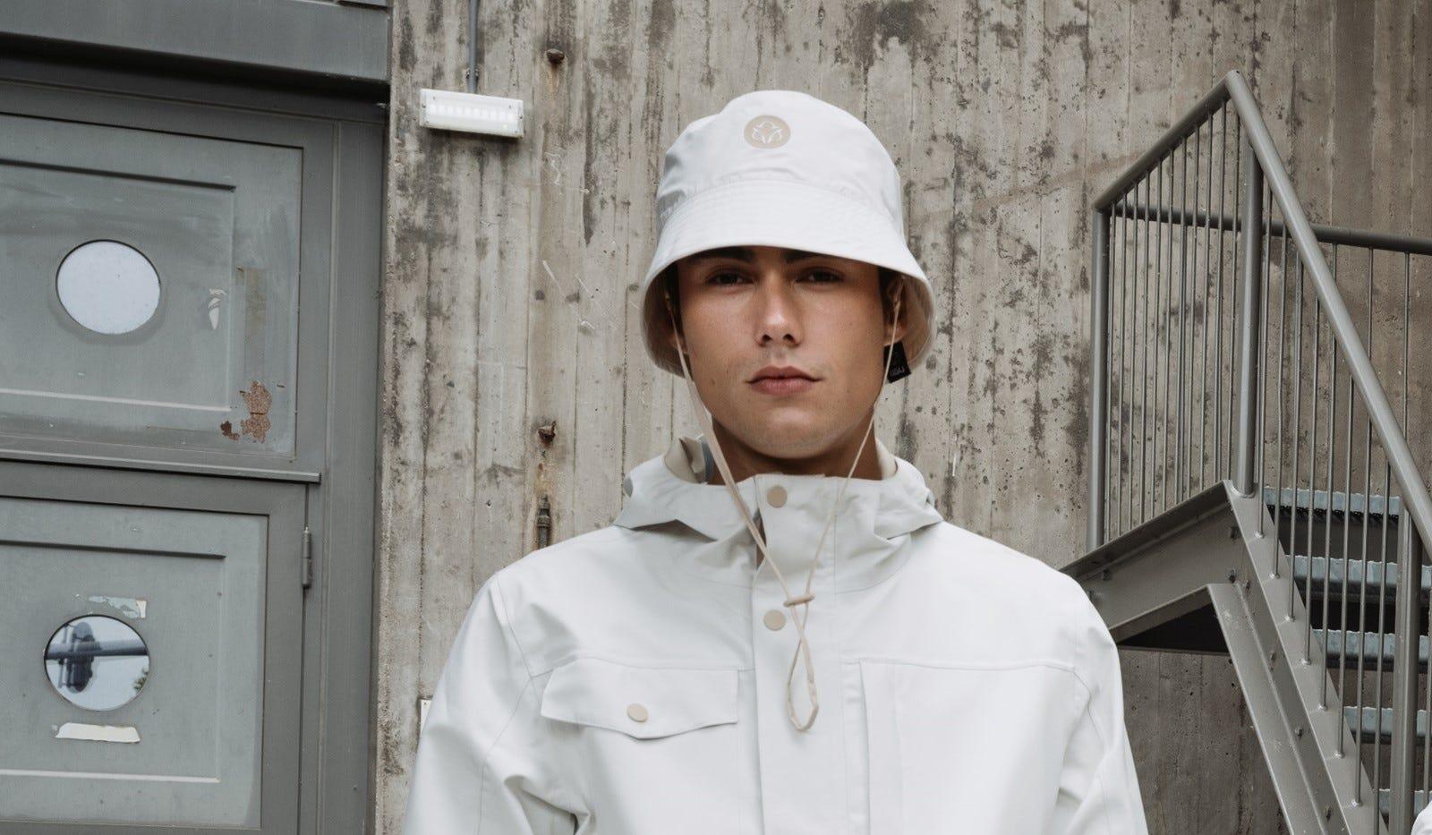 Undyed Bucket Rain Hat 4/4