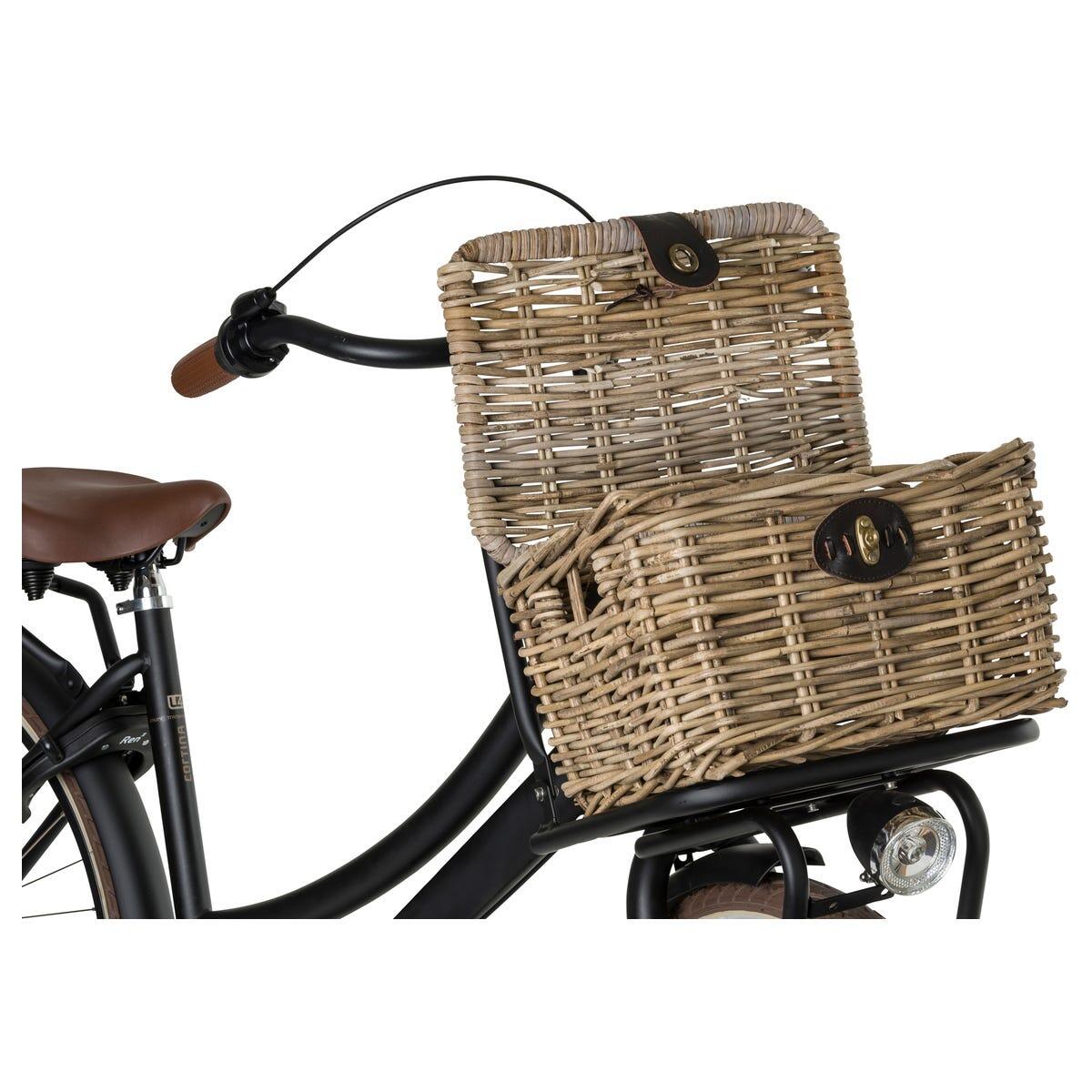 Fastrider SERA Mand Rotan SMALL Naturel MET KLEP 4/7