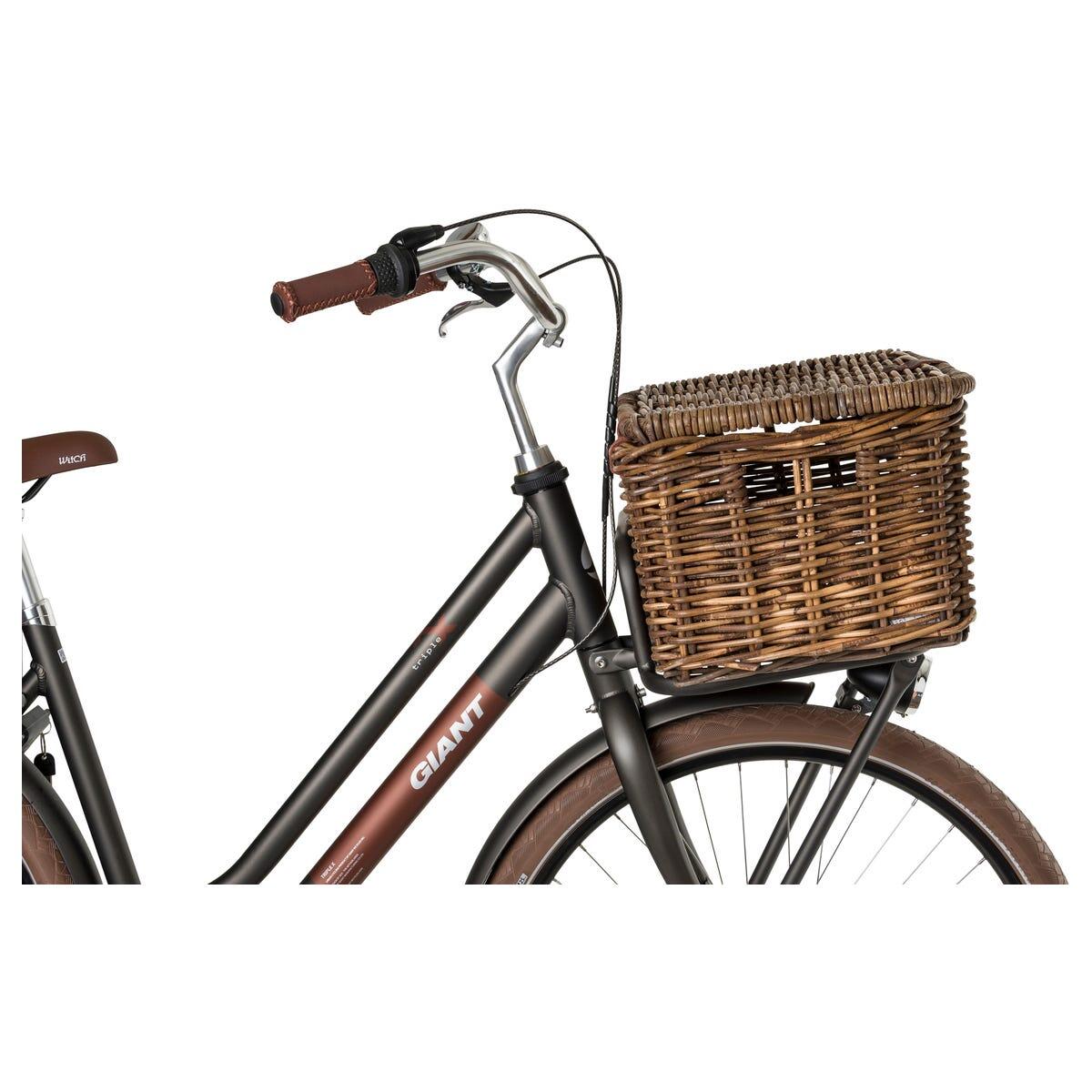 Fastrider Sera Rattan Cesta de la bicicleta met Klep 2/6