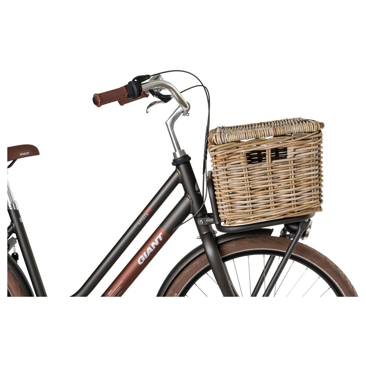 Fastrider Sera Rattan Cesta de la bicicleta met Klep 2/7