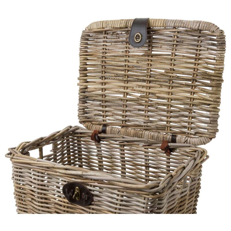 Fastrider SERA BASKET RATTAN MEDIUM NATURAL WITH LID