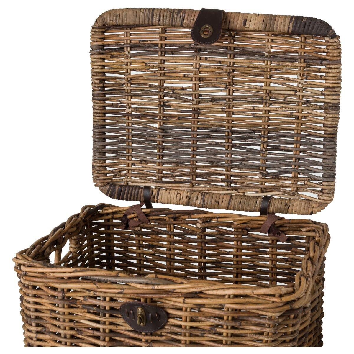 Fastrider Sera Rattan Cesta de la bicicleta met Klep 5/6