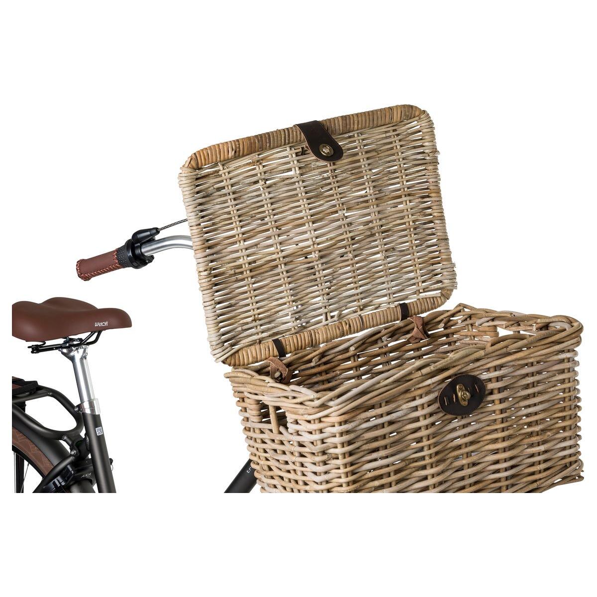Fastrider Sera Rattan Cesta de la bicicleta met Klep 4/7