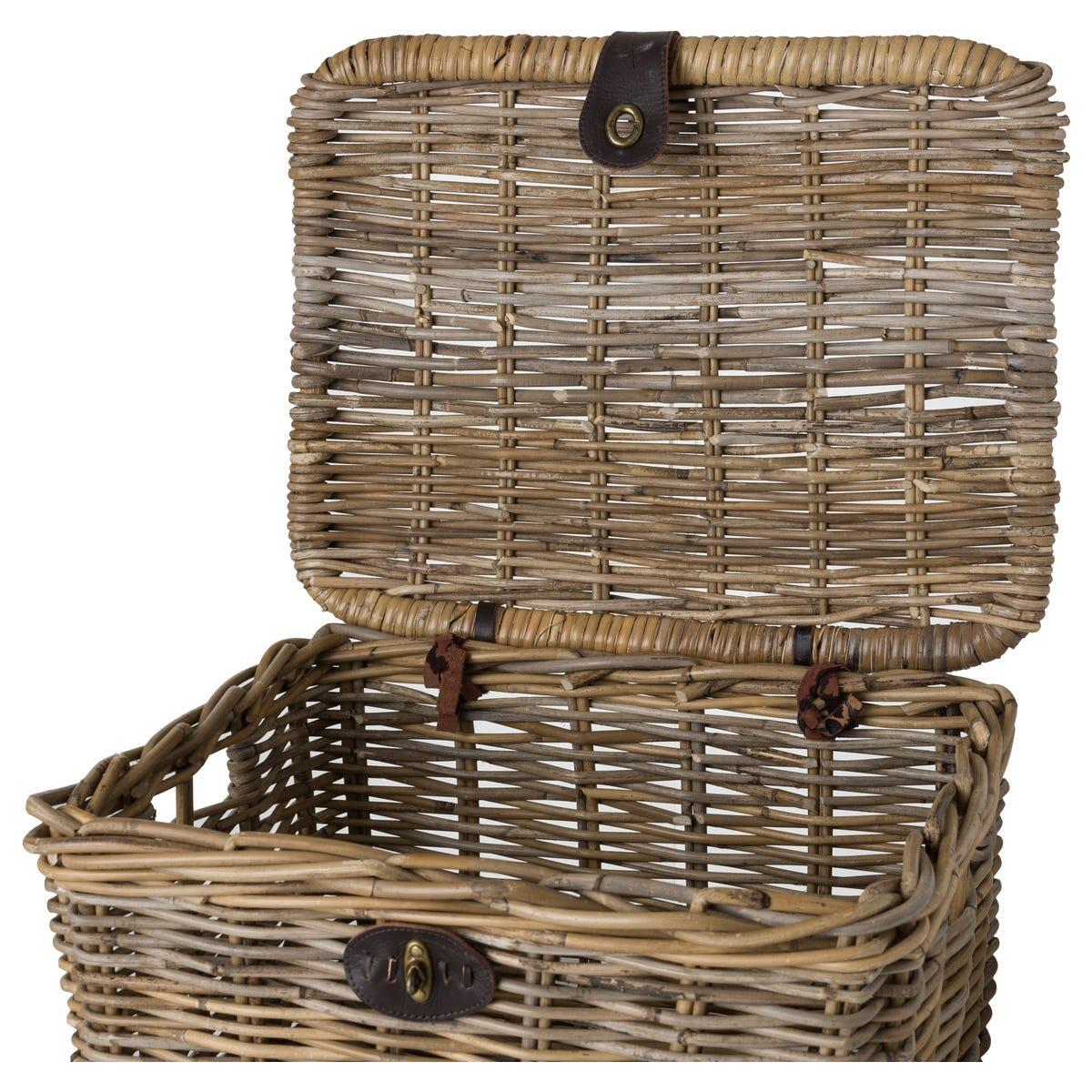 Fastrider Sera Rattan Cesta de la bicicleta met Klep 6/7