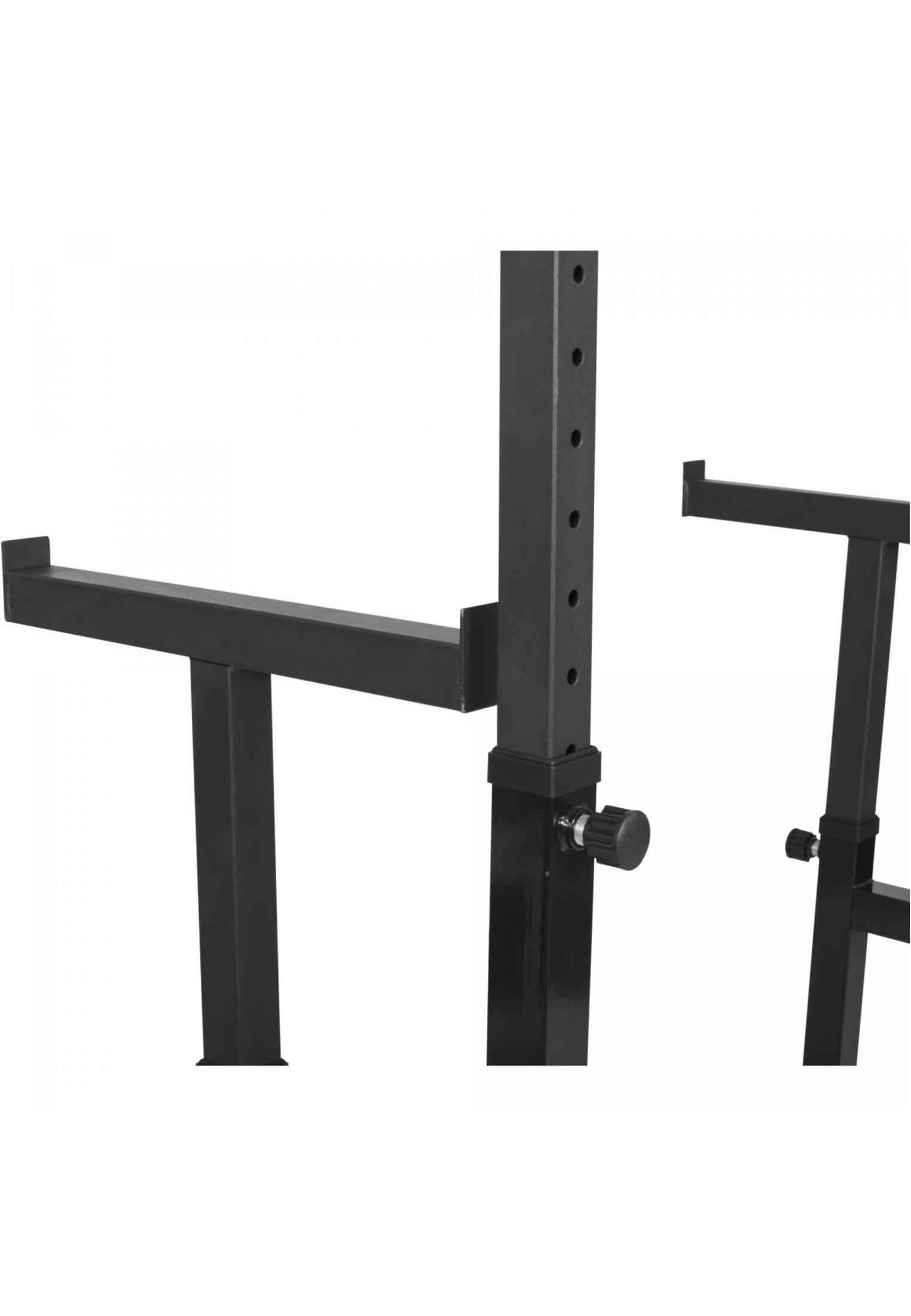 Kit Musculacion 30 Kg con Rack Sentadillas Gorilla Sports Negro/Gris 7/7