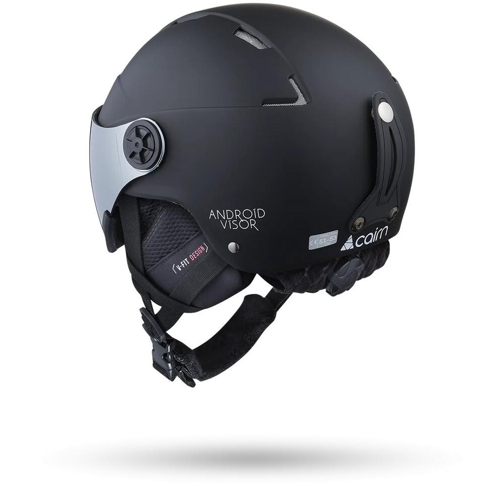 CAIRN Casque de ski junior ANDROID VISOR J - MAT BLACK 2/7