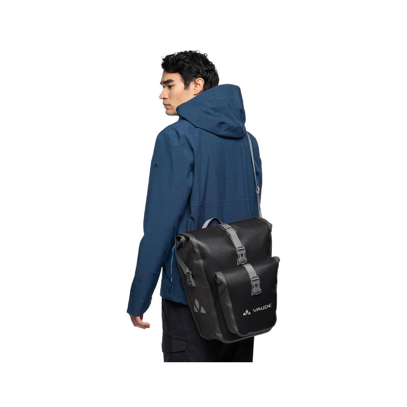 Geantă de bicicletă Vaude Aqua Back Plus impermeabilă 24L neagră
