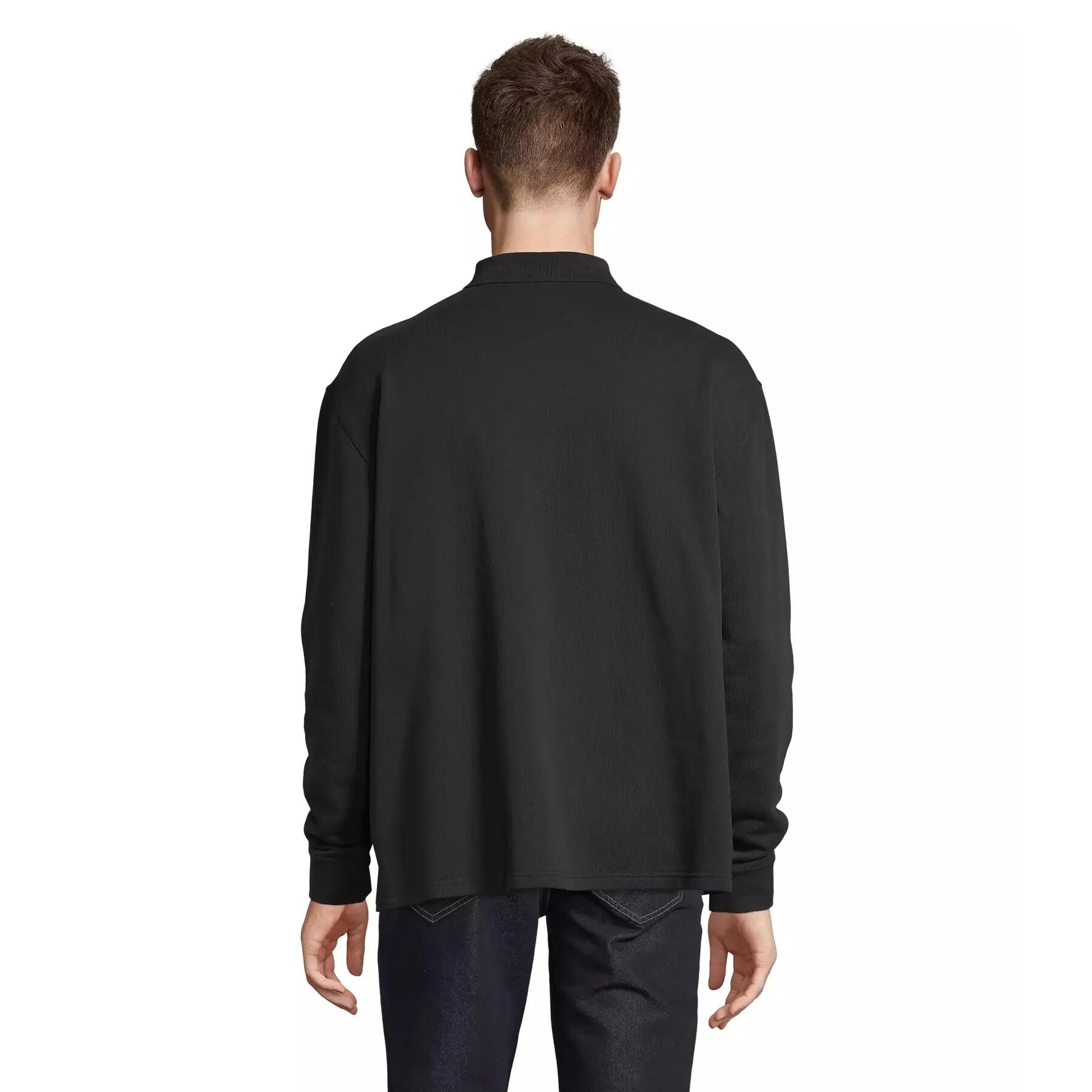 Polo neck sweatshirt Sol's Heritage 2/3