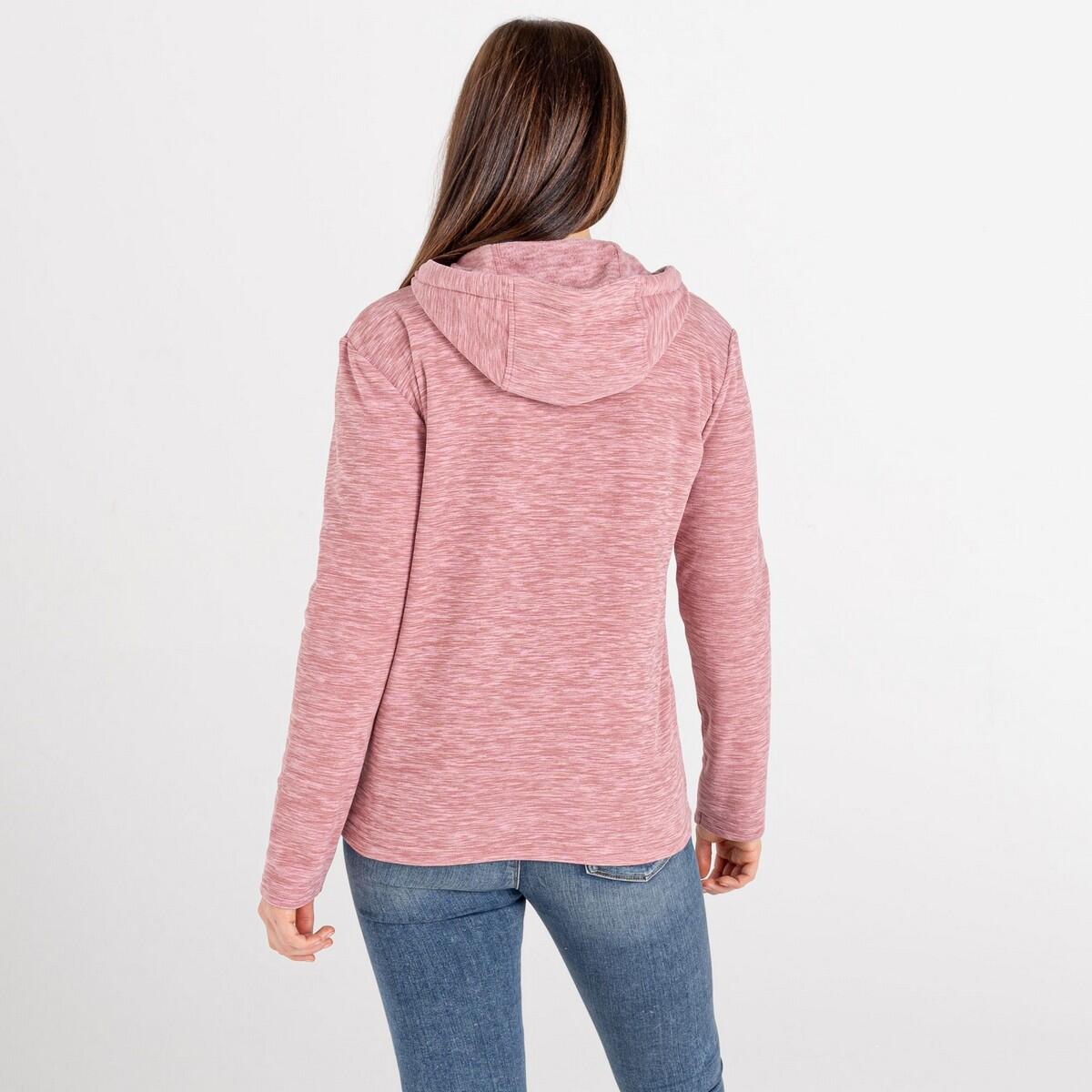 Womens/Ladies Obsessed Half Zip Fleece Top (Powder Pink) 2/5
