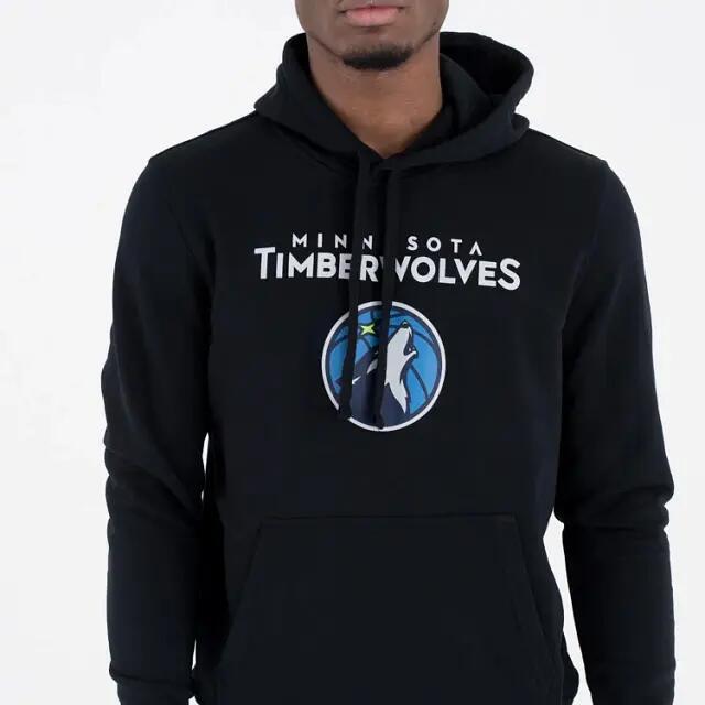 Sweat à Capuche NBA Minnesota Timberwolves New Era Team logo Noir 5/6