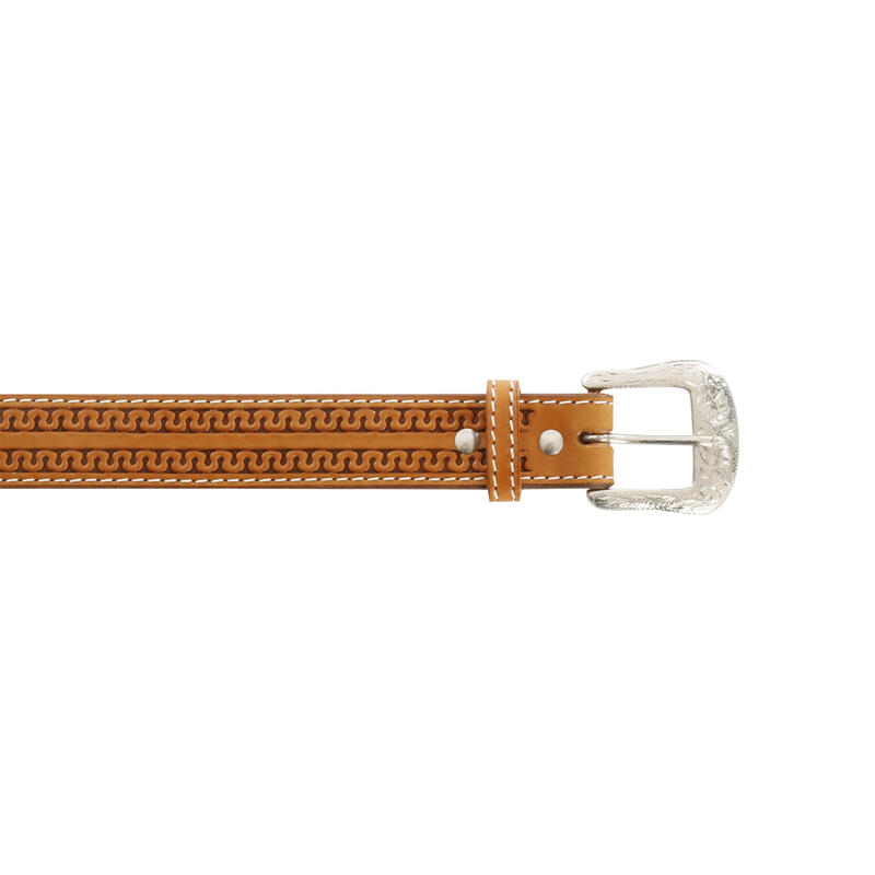 ceinture western en cuir avec motif serpent