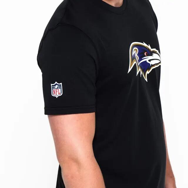 T-Shirt NFL Baltimore Ravens New Era Logo Noir 5/7