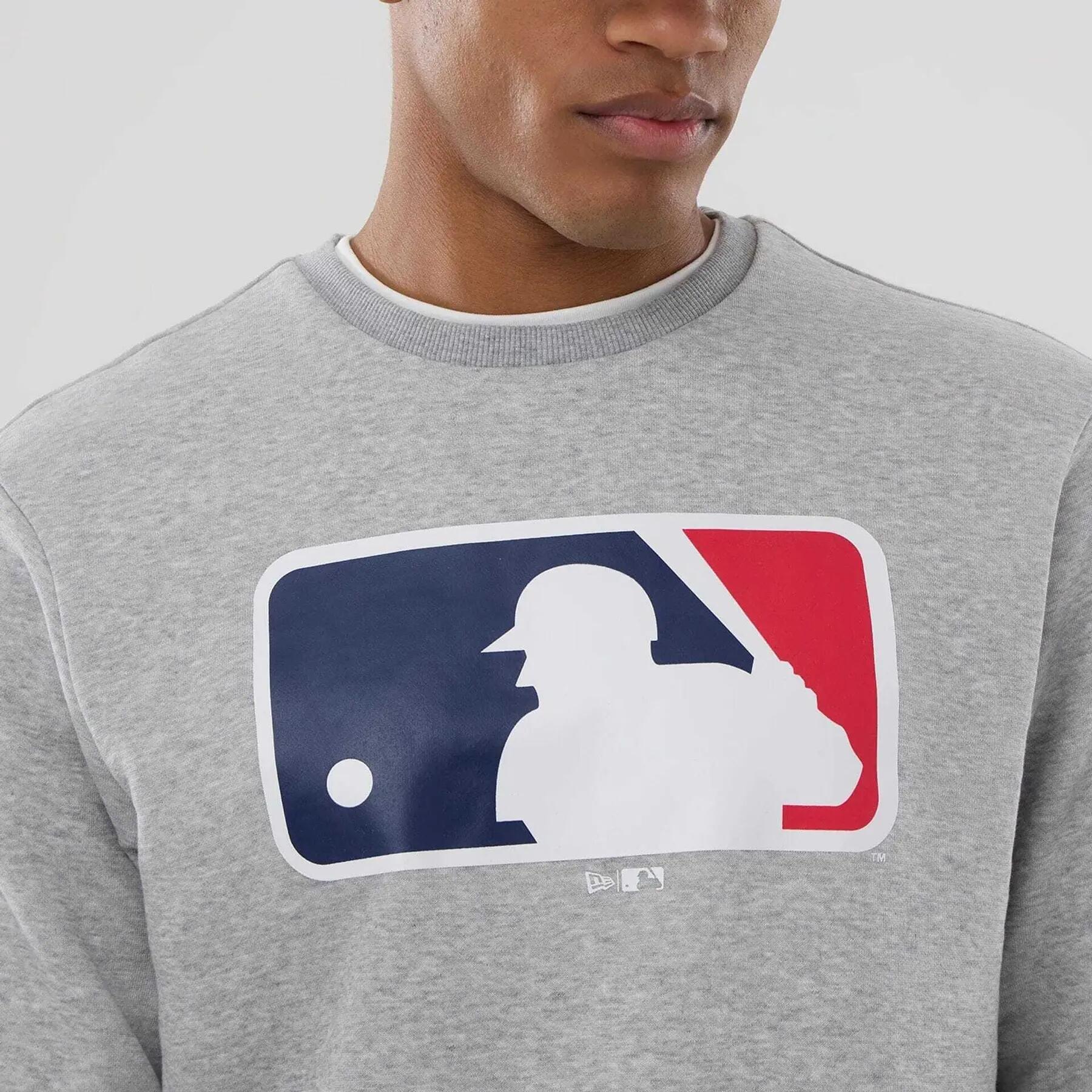 Sweat MLB Logo New Era Crew neck Gris 4/7