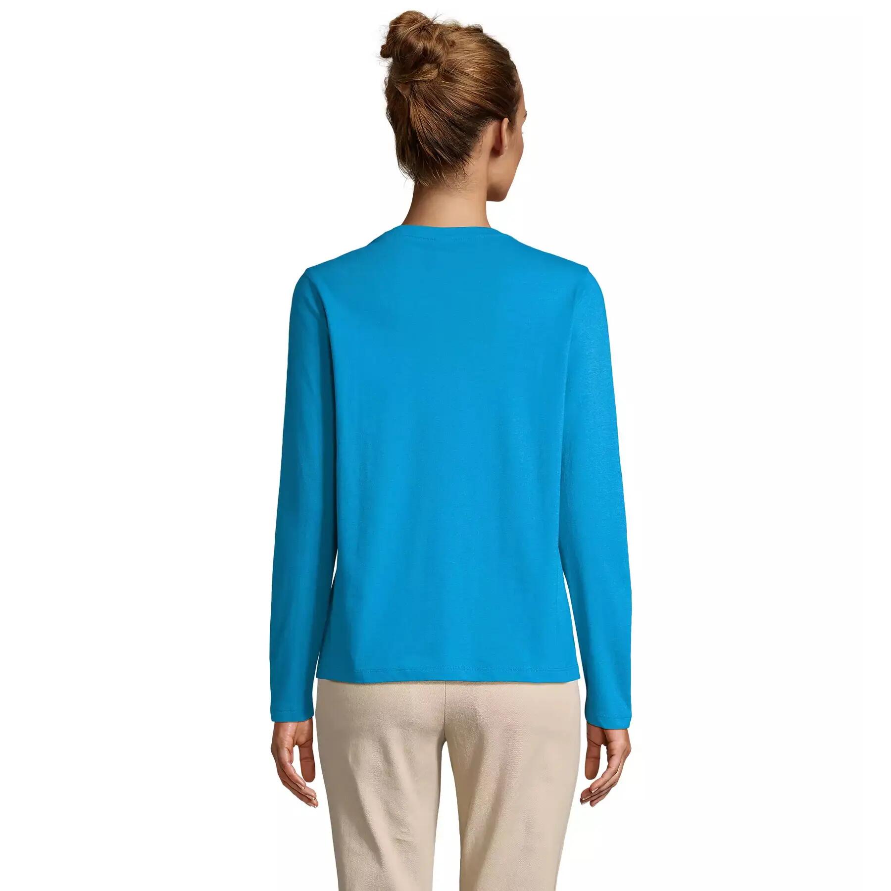Dames-T-shirt met lange mouwen Sol's Monarch 2/3