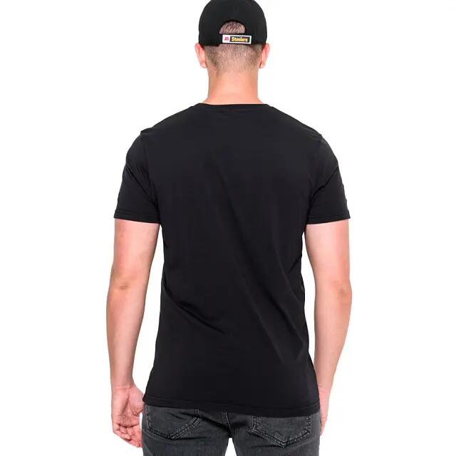 New Era Herren T-Shirt NFL Pittsburgh Steelers Logo schwarz 4/7