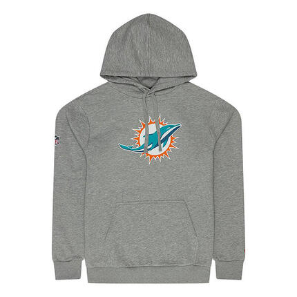 New Era Herren Hoodie NFL Miami Dolphins Logo grau