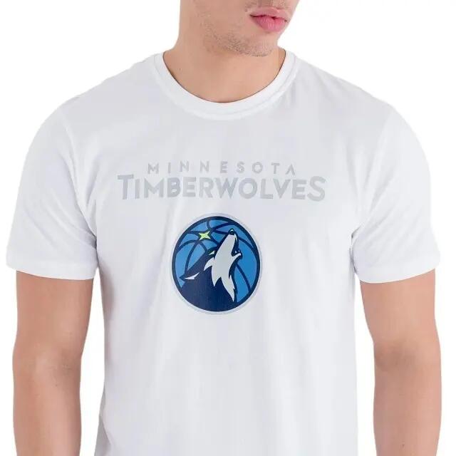 T-Shirt NBA Minnesota Timberwolves New Era Blanc 5/5