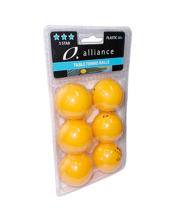 Alliance Table Tennis Balls 40+ Abs 3 Star  Orange