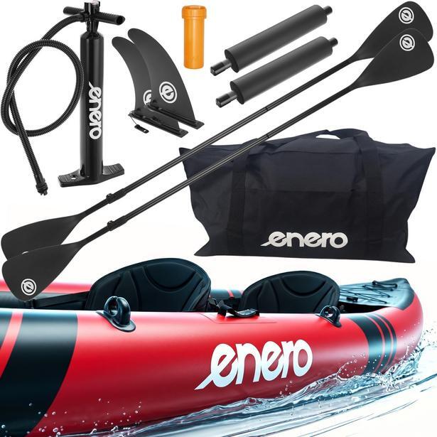 Erwachsene Kajak Aufblasbar - Enero 2-Osobowy Set, orange 2/7