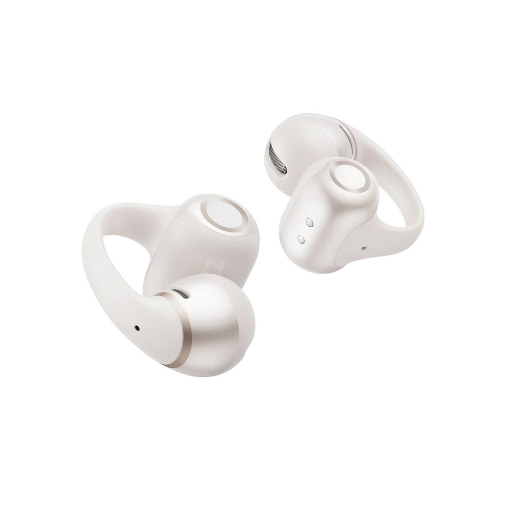 Shokz OpenDots 2, Pearl White Open-Ear Headphones