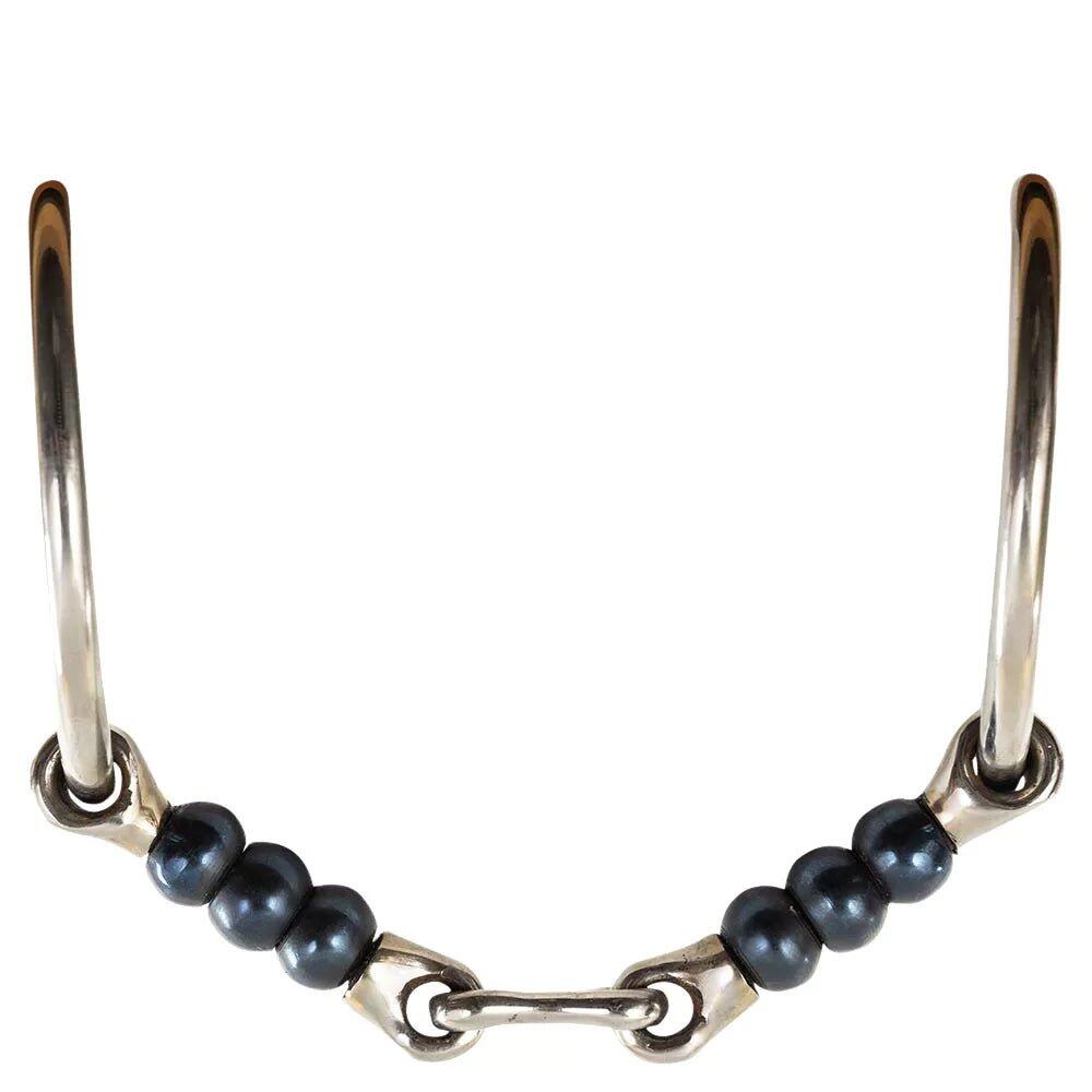 Wędzidło z podwójnym łamaniem dla koni BR Equitation Sweet Iron Cherry Roller 2/2