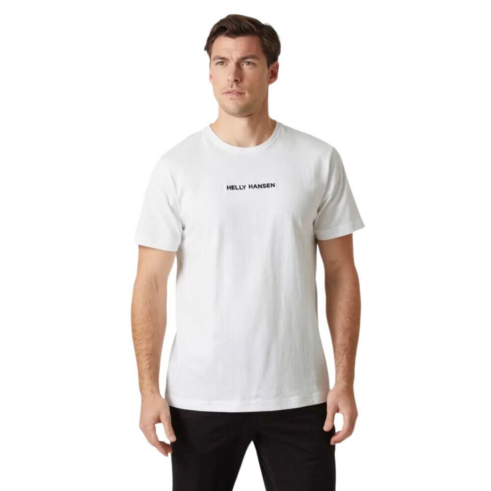 Camiseta Blanca Helly Hansen Core T-Shirt 2.0 White Cómoda Y Versátil 4/5