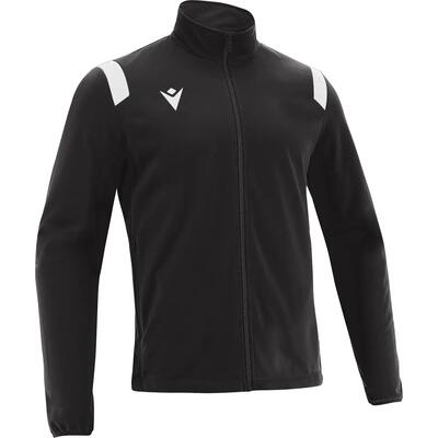 Jas - training - kids - fujin - volledige rits, taillekoord - wit/zwart