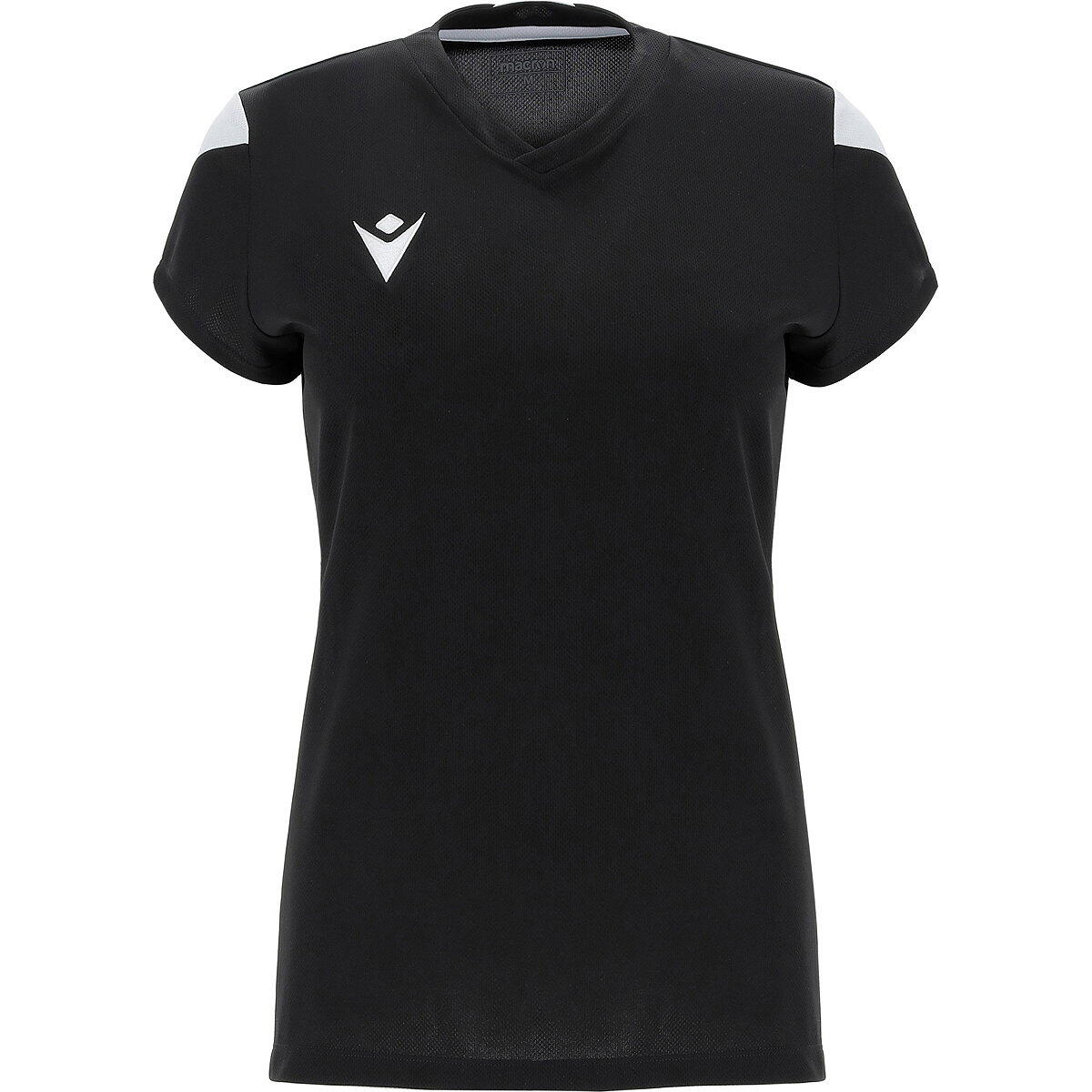 Macron Oxygen Maillot Manches Courtes Femmes - Noir / Blanc 1/3