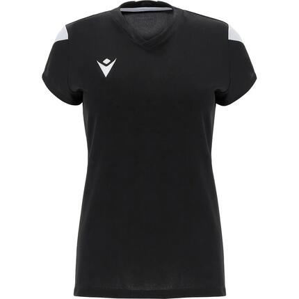 Maillot - Football - Femme - respirant, manches courtes - Oxygen - Blanc/Noir