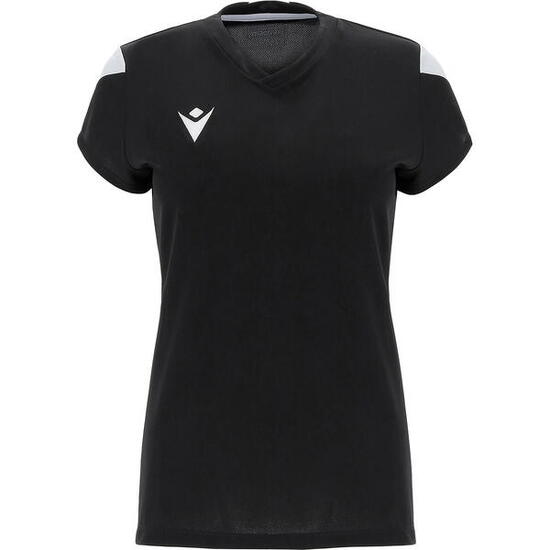 Maillot - Football - Femme - respirant, manches courtes - Oxygen - Blanc/Noir