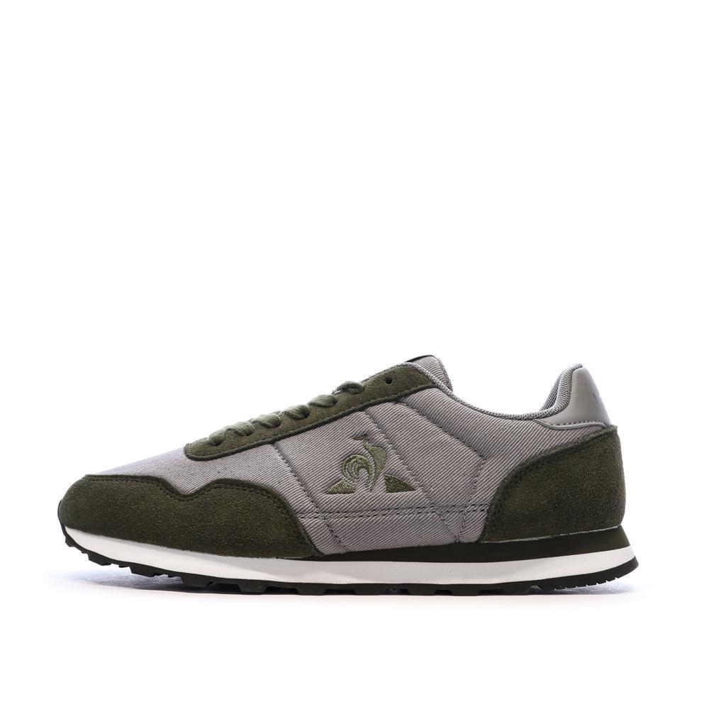 Men's Le Coq Sportif Astra Grey/Khaki Trainers