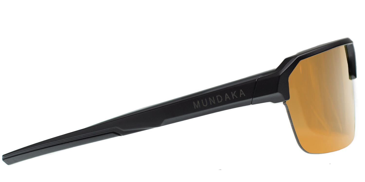 **Lunettes de soleil de sport KAROO noir mat, CX orange cat.3 - MUNDAKA** 3/3