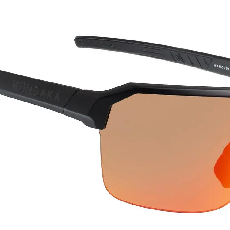 KAROO Sports Sunglasses Matte Black, CX Orange Cat.3 - MUNDAKA