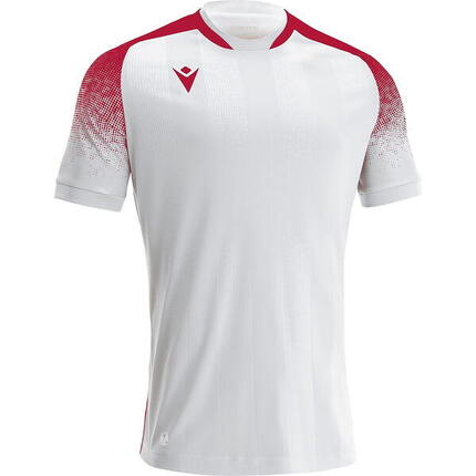Macron Alioth Maillot Manches Courtes Hommes - Blanc, Vert - 4XL