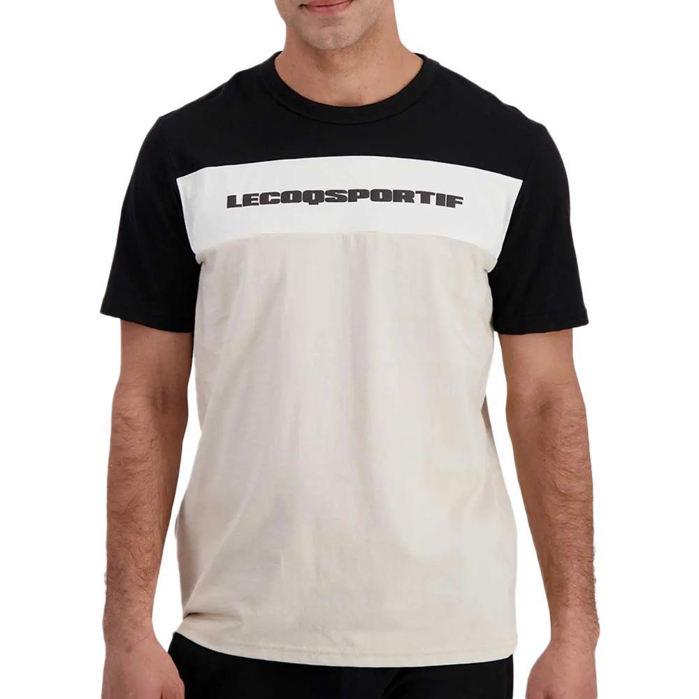 Men's Le Coq Sportif Contemporary N°2 Black/Beige T-Shirt