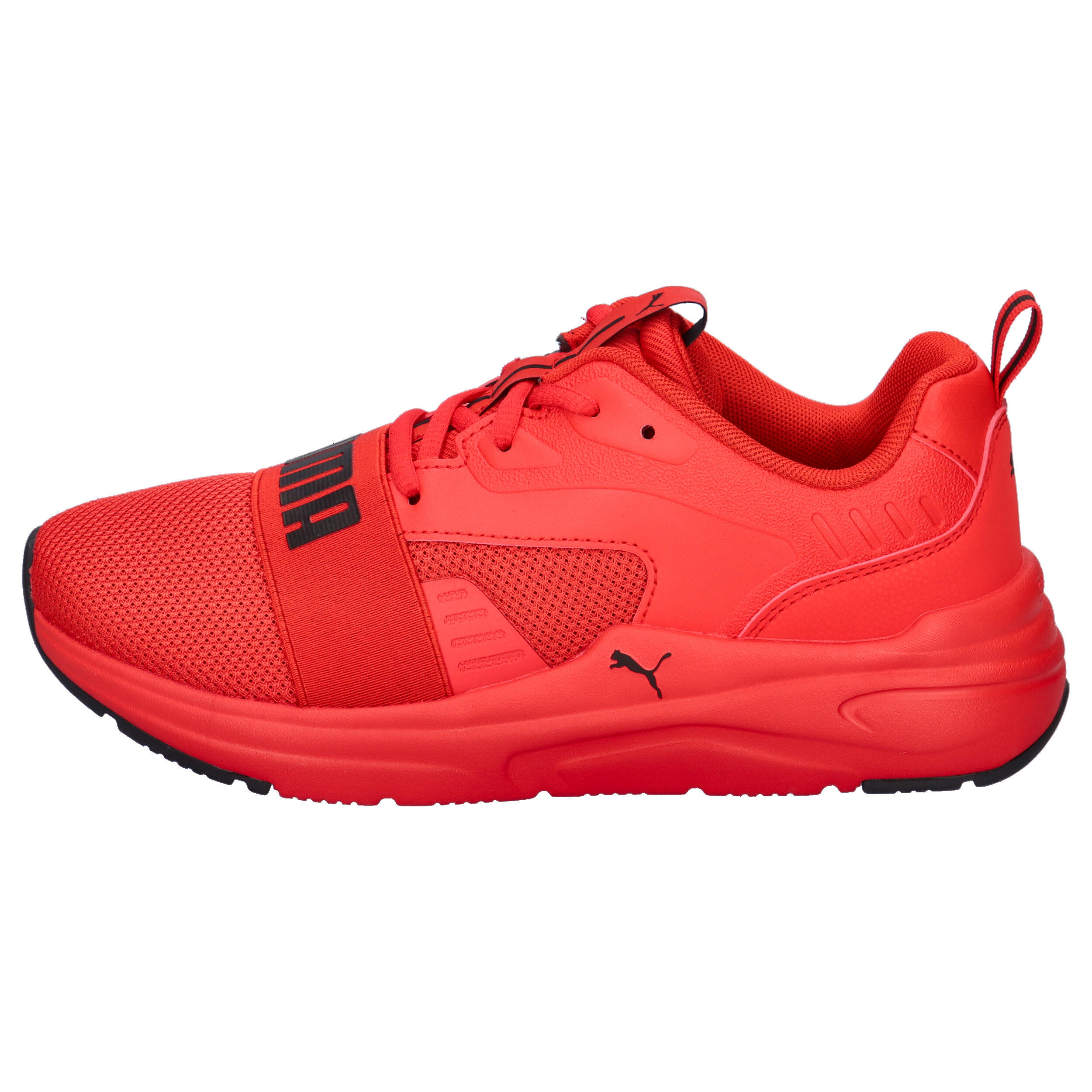 PUMA SOFTRIDE Wired 2  JR Kinder Sneaker Sportschuhe Unisex 401505 03 Red-Black 10/10