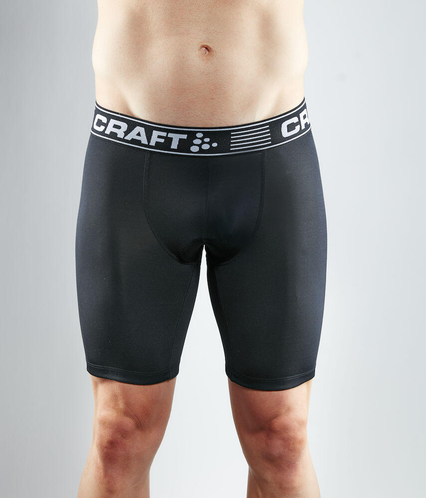 CRAFT Greatness Men's Bike Shorts zwart wit 3/4