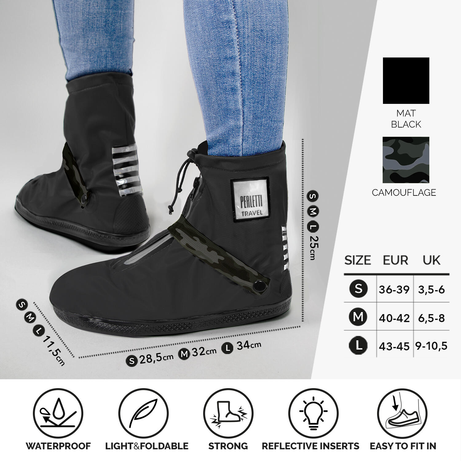 Copriscarpe Bassi Neri 2/7