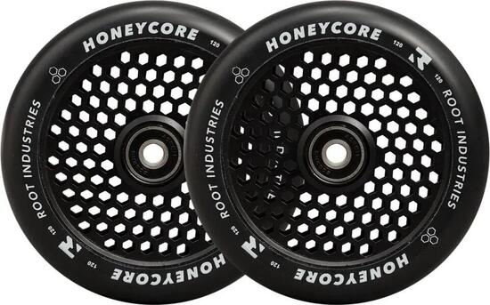 Root Honeycore Black 120mm stuntstep wielen set van 2 stuks