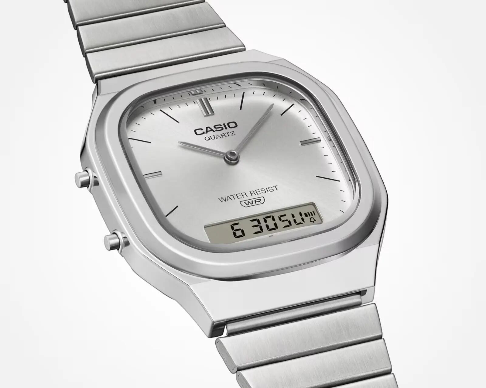 Casio Analogique - Digital Montre Argent/Argent AQ-240E-2AEF 2/6