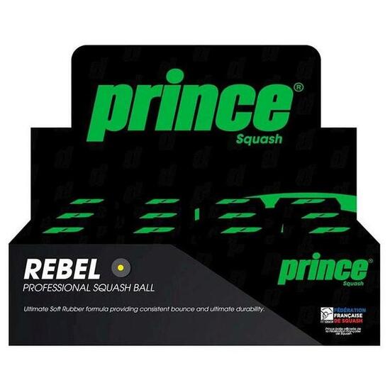 Zestaw 12 piłek do squasha Prince Rebel