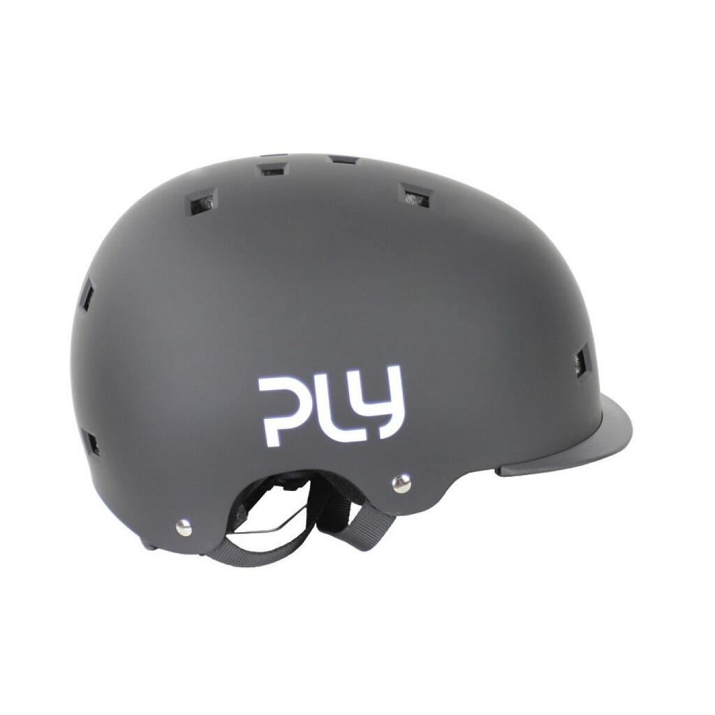 PLY Plain Skate Helmet - Black